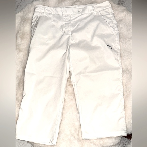 Puma Women's Classic White Power Shape Golf pants - Picture 1 of 5